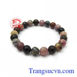Vòng tay turamaline màu sắc đẹp, chất lượng cao, đeo hợp nhiều lứa tuổi và phong cách thời trang khác nhau