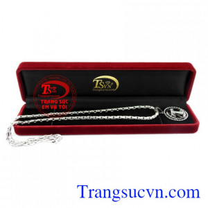 Bộ mặt dây chữ T vàng trắng