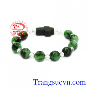 Chuỗi tay mân côi cẩm thạch đẹp được kết hợp từ cẩm thạch thiên nhiên dạng hạt tròn.