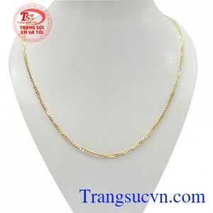 Dây chuyền nam vàng tây phong độ vàng 18k nhập khẩu nguyên chiếc từ Italy kiểu dáng đẹp, thiết kế tinh xảo, độc đáo