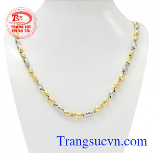 Dây chuyền vàng đẳng cấp quý ông được nhập khẩu từ Italy với chế tác từ vàng 18k tinh xảo.