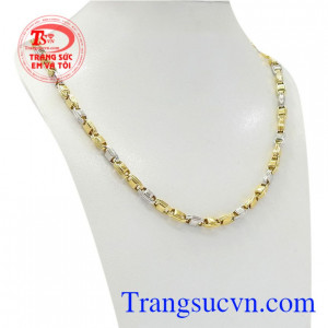 Dây chuyền vàng nam kiểu cách nhập khẩu từ Italy chất lượng, uy tín.