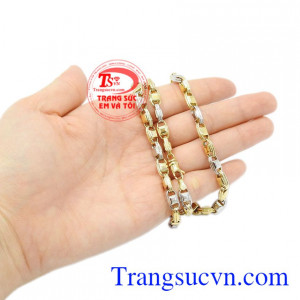 Dây chuyền vàng nam kiểu cách Italy vàng 10k
