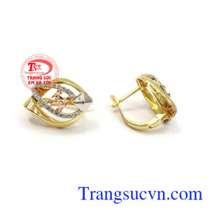 Hoa tai nữ vàng dịu dàng là món quà tặng tuyệt vời cho người yêu thương