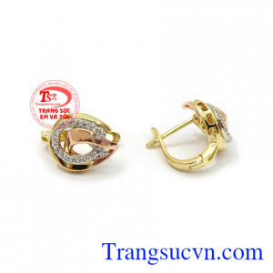 Hoa tai vàng sang trọng tinh tế là phù hợp phong cách thời trang hiện đại, là dòng sản phẩm rất được phái đẹp ưa chuộng