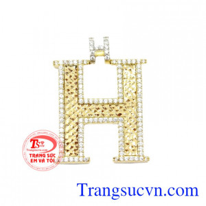 Mặt dây chữ H thời trang