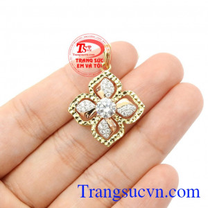 Trang sức Em và Tôi nhận thiết kế các sản phẩm vàng theo yêu cầu của từng khách hàng,Mặt dây hoa vàng nữ đẹp