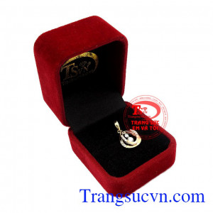 Mặt dây nữ giọt nước 18k