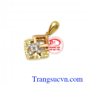 Mặt dây nữ nhỏ xinh 18k bảo hành 12 tháng, chất lượng đảm bảo, giao hàng toàn quốc,Mặt dây nữ nhỏ xinh 18k