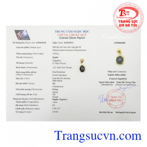 Mặt dây nữ Sapphire