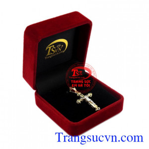 Mặt thánh giá vàng Jesus