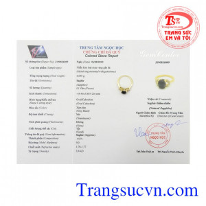 Nhẫn nữ đá Sapphire đẹp