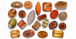 Orange and Brown Gemstones