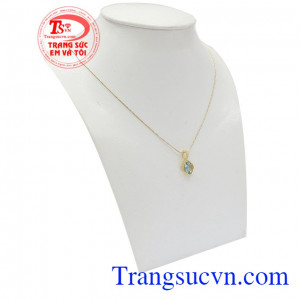 Bộ dây topaz đẳng cấp được thiết kế độc đáo, tinh tế trong từng đường nét