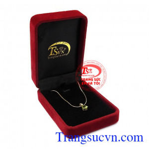 Bộ mặt dây Peridot dịu dàng, giao hàng toàn quốc, thanh toán an toàn,Bộ mặt dây Peridot dịu dàng