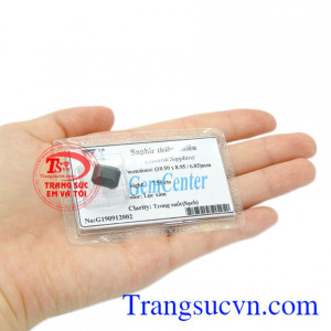 Đá Sapphire ép vỉ thiên nhiên có giấy kiểm định đá quý.