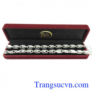 Dây chuyền bạc nam thành công