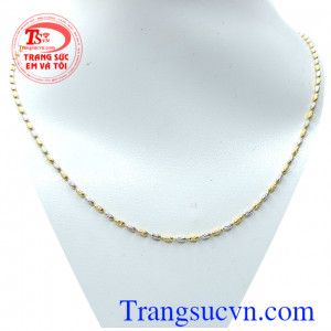 Dây chuyền bi 2 màu Italy