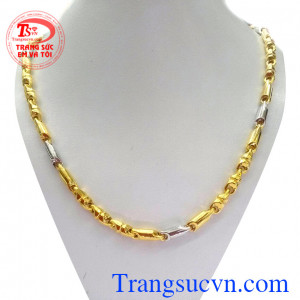 Dây chuyền nam khúc vàng đảm bảo uy tín,chất lượng dây chuyền vàng,dây vàng tây,chiếc dây chuyền khúc vàng nam,dây chuyền nam đẹp,vòng cổ nam
