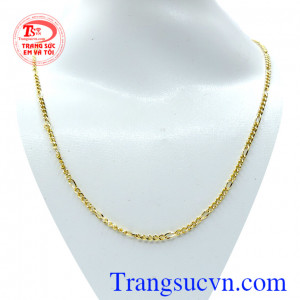 Dây chuyền vàng 18k mắt thưa