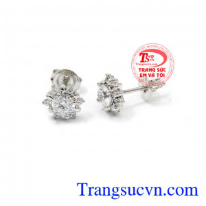 Hoa tai bông hoa vàng trắng vàng 10k, chất lượng uy tín, giao hàng nhanh trên toàn quốc