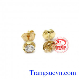 Hoa tai đính đá xinh xắn 10k chất lượng uy tín, giao hàng nhanh trên toàn quốc