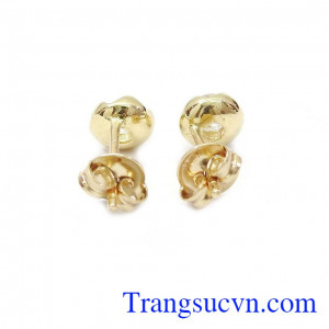 Hoa tai đính đá xinh xắn