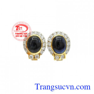 Hoa tai nữ vàng Sapphire 14k là món trang sức được nhiều người yêu thích và lựa chọn.