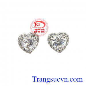 Hoa tai vàng tây dành cho nữ kiểu tinh tế, đeo hoa tai hợp thời trang