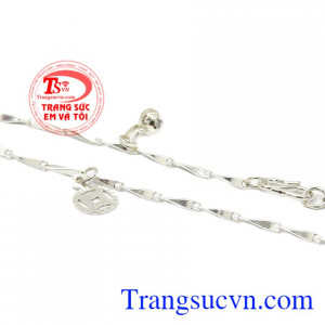 Lắc chân bạc thịnh vượng sẽ mang lại sự may mắn và giàu có cho người dùng.