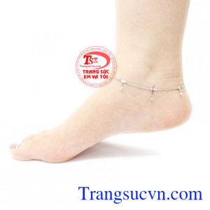 Sản phẩm bảo hành uy tín, giao hàng toàn quốc. Lắc chân vàng trắng hy vọng.