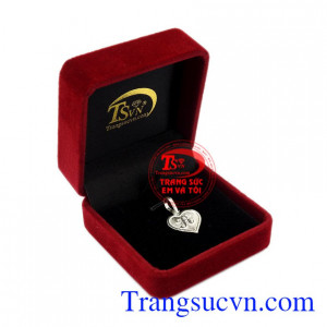 Mặt dây chữ bạc