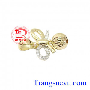 Mặt dây nữ đẹp xinh xắn vàng 10k, bảo hành 6 tháng, chất lượng uy tín, giao hàng nhanh trên toàn quốc