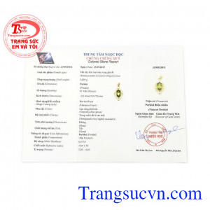 Sản phẩm thích hợp làm quà tặng cho người thân hoặc bạn bè,Mặt dây peridot sang trọng