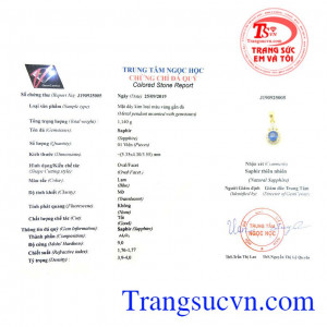 Giấy kiểm định từ trung tâm ngọc học