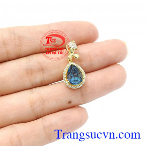 Sản phẩm được bảo hành uy tín, giao hàng toàn quốc,Mặt dây topaz thiên nhiên