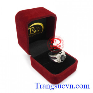 Nhẫn bạc nam Sapphire quyền lực thương hiệu uy tín, chất lượng, giao hàng nhanh trên toàn quốc.