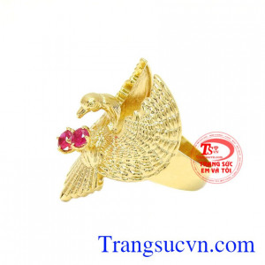 Nhẫn nam vàng đại bàng mạnh mẽ, quyền lực, bảo hành 12 tháng.