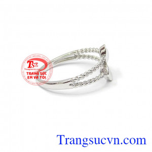 Nhẫn nữ trái tim đẹp vàng 10k, bảo hành 6 tháng, giao hàng nhanh trên toàn quốc