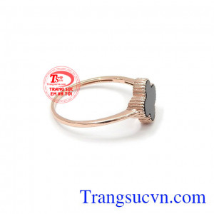 Nhẫn nữ vàng hồng cỏ 4 lá vàng 10k, chất lượng uy tín, giao hàng nhanh trên toàn quốc