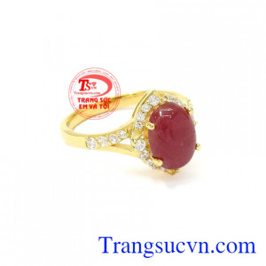 Nhẫn nữ vàng Ruby thiên nhiên giao hàng trên toàn quốc.