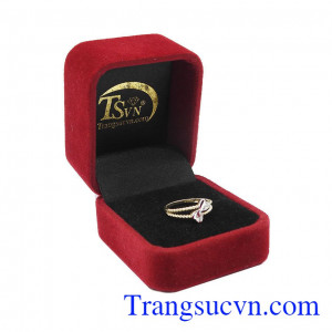 Nhẫn nữ vàng tây dành cho phái đẹp phù hợp làm quà tặng sinh nhật hoặc trong các dịp ý nghĩa