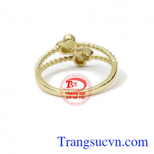 Nhẫn nữ trái tim xinh xắn vàng 10k, bảo hành 6 tháng, giao hàng nhanh trên toàn quốc
