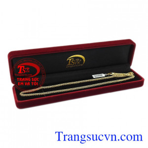 Quà tặng cho phái mạnh. Vòng vàng tây 18k màu