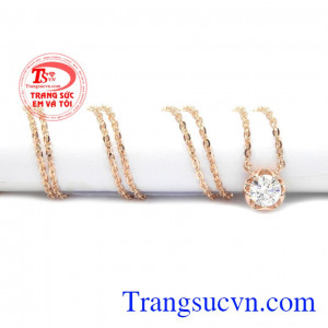 Bộ dây vàng hồng xinh xắn vàng 10k, bảo hành 6 tháng, giao hàng nhanh trên toàn quốc