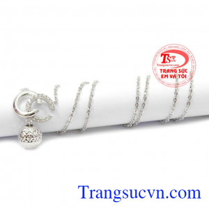 Bộ dây chuyền nữ vàng tây quý phái kết hợp cùng mặt dây chuyền nữ tinh tế và quyến rũ