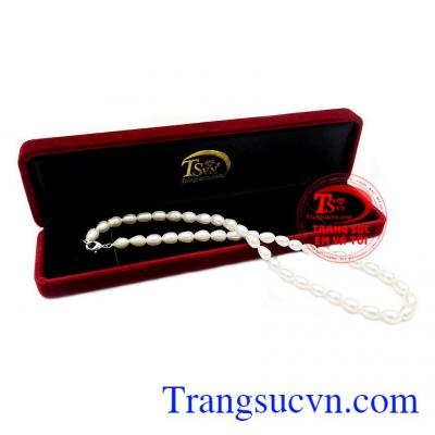 Sản phẩm thích hợp làm quà tặng cho người thân hoặc bạn bè,Chuỗi cổ ngọc trai dịu dàng