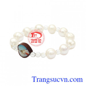 Chuỗi mân côi ngọc trai đẹp đeo hợp thời trang, giao hàng trên toàn quốc.