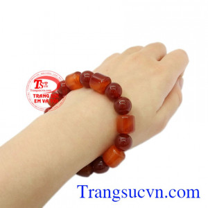 Chuỗi tay mã não chất lượng, bình an, tài lộc.