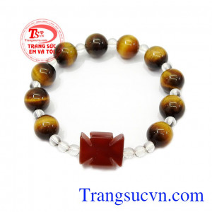 Sản phẩm dành cho các tín đồ công giáo cầu nguyện hằng ngày,Chuỗi tay mân côi mắt hổ bình an